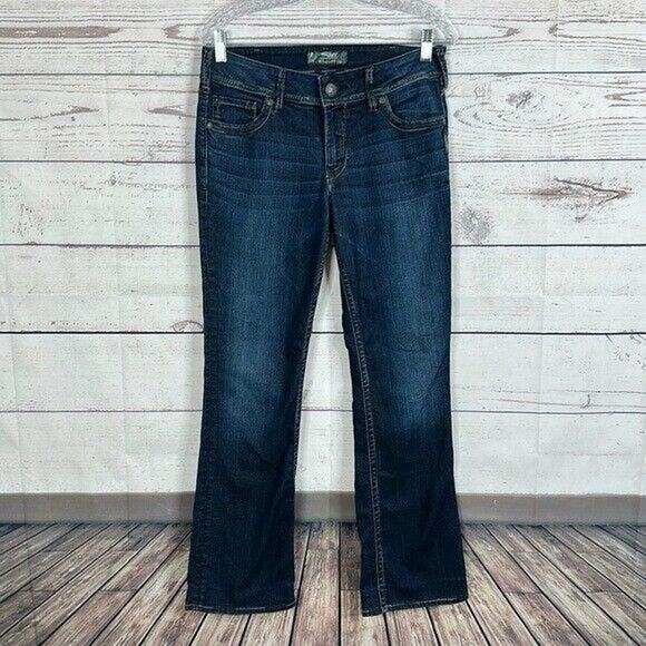 Silver Jeans Denim - Silver Jeans Womens 30 Blue Suki Bootcut Dark Wash Western Cowgirl Rodeo